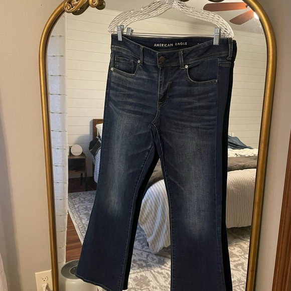 American Eagle Outfitters Denim - American Eagle Outfitters Dark Blue Flare Jeans